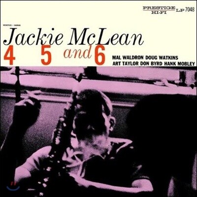 Jackie McLean — 4, 5 And 6 (Limited Edition / Back To Black / Prestige 75th Anniversary) 앨범 커버