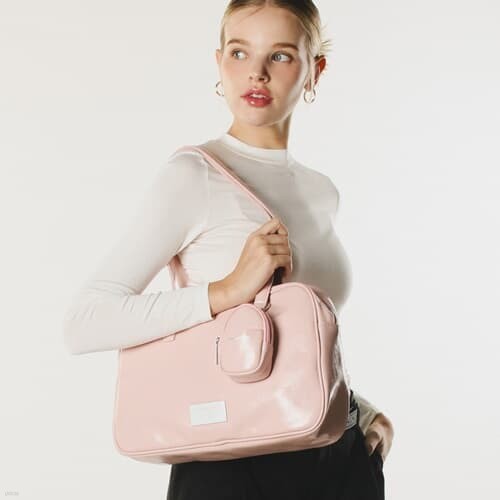 304 leather pouch shoulder bag _ Pink