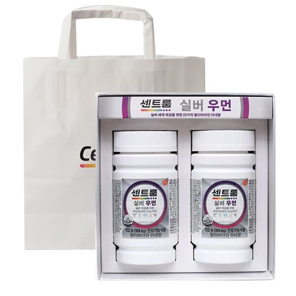 <b>센트룸</b> <b>실버</b> 세트 <b>우먼</b> 112정 x 2 / 쇼핑백