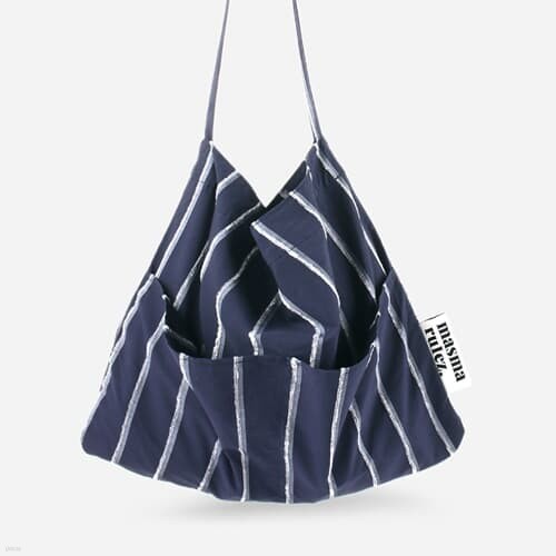 Rabbit eco bag_Wide navy