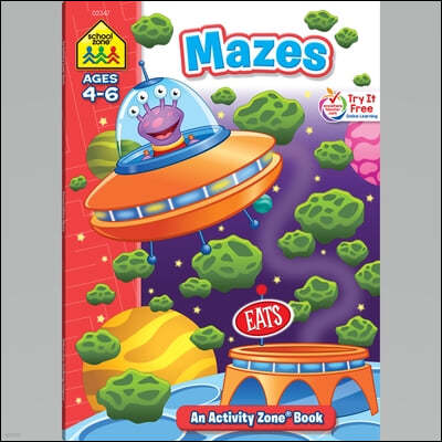 School Zone Mazes 64-Page Workbook