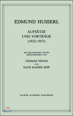 Aufsatze Und Vortrage (1922-1937)