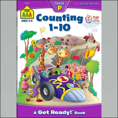 School Zone Counting 1-10 Workbook