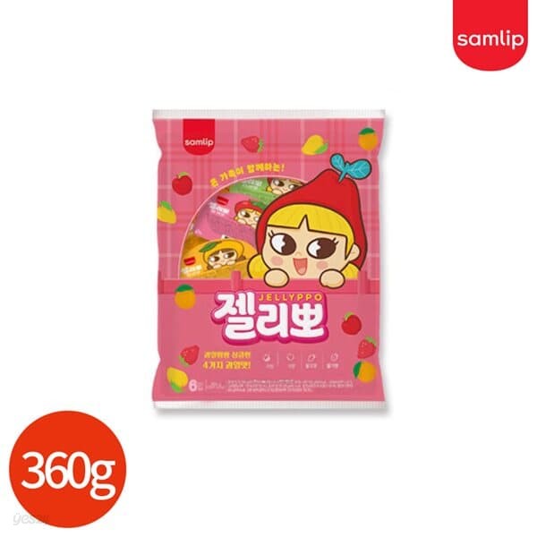 삼립 젤리뽀 6개입 360g x 12봉