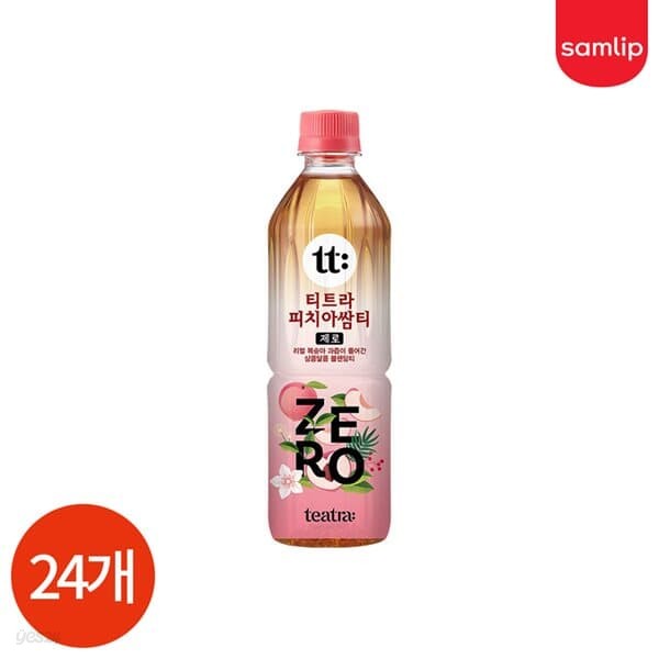 삼립 티트라 제로 피치 아쌈티 500ml x 24개