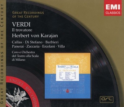 마리아 칼라스,카라얀 - Maria Callas,Karajan - Verdi Il Trovatore 2Cds [홀랜드발매]