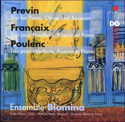 Ensemble Blumina 프레빈 / 프랑셰 / 풀랑: 오보에, 바순, 피아노를 위한 트리오 (Previn / Francaix / Poulenc: Trio for Piano, Oboe and Bassoon)