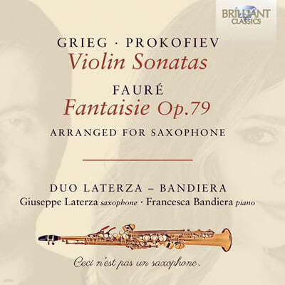 Giuseppe Laterza / Francesca Bandiera ׸, ǿ, :  ǾƳ븦   (Music For Saxophone & Piano)