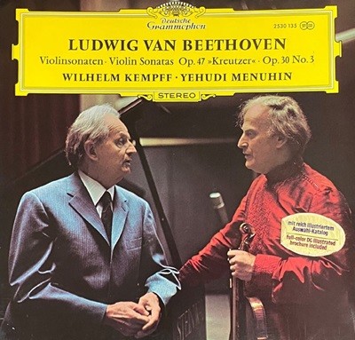 [LP] 빌헬름 캠프,예후디 메뉴인 - Kempff,Menuhin - Beethoven Violin Sonatas Op.47 LP [독일반]