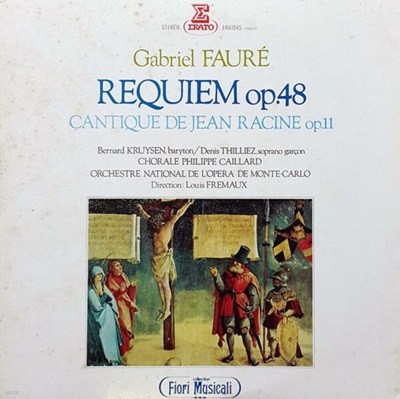 [일본반][LP] Louis Fremaux - G. Faure: Requiem Op.48, Cantique De Jean Racine Op.11