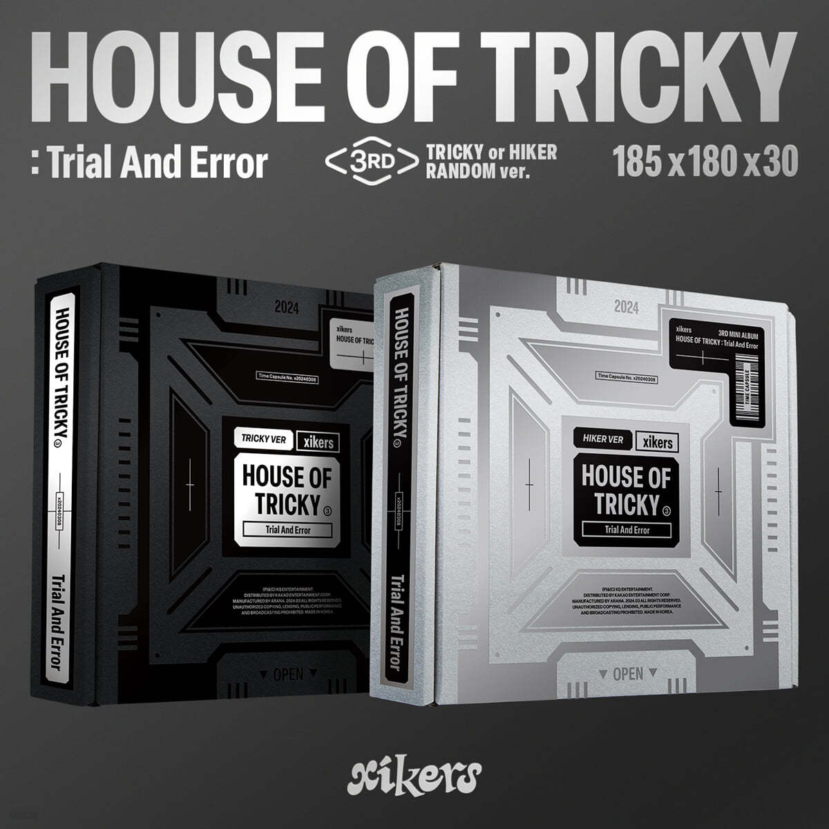 싸이커스 (xikers) - 3RD MINI ALBUM [HOUSE OF TRICKY : Trial And Error][2종 중 1종 랜덤발송]