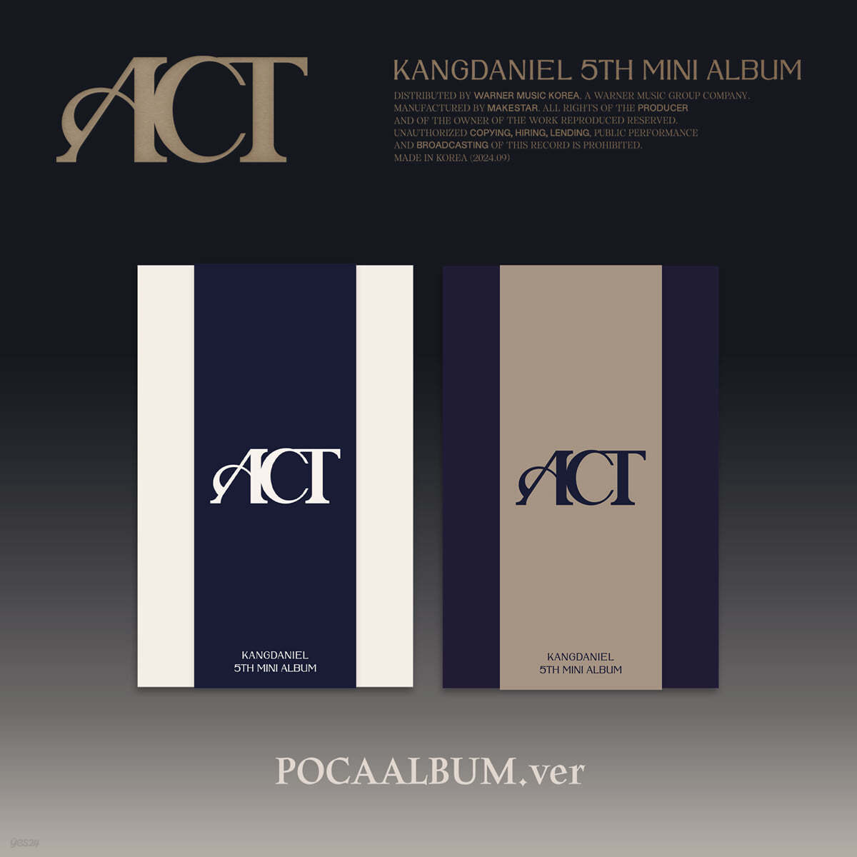 강다니엘 (KANGDANIEL) - 미니앨범 5집 : ACT [POCAALBUM ver.][2종 중 1종 랜덤발송]