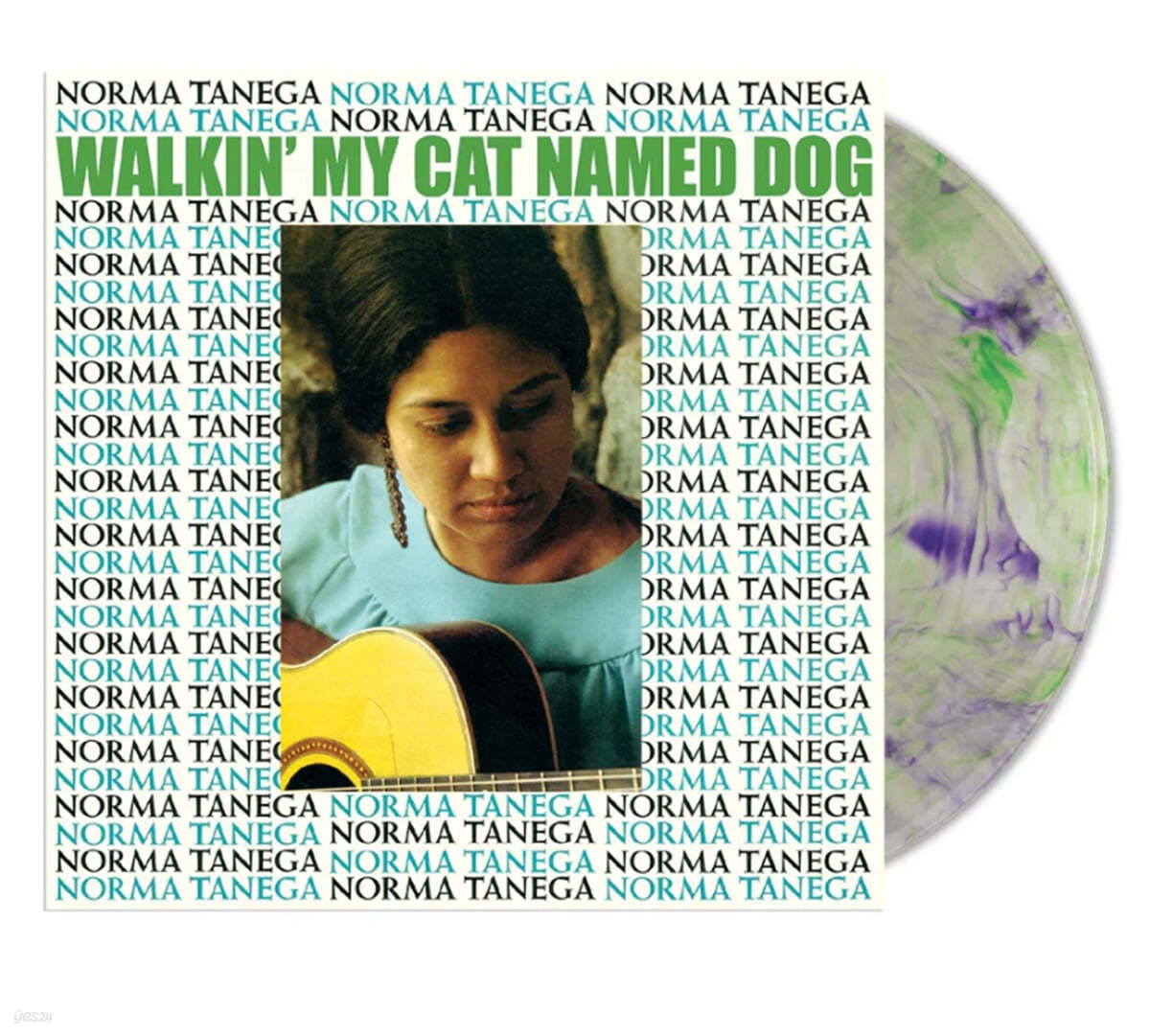 Norma Tanega (노마 타네가) - Walkin&#39; My Cat Named Dog [그린 &amp; 퍼플 소용돌이 컬러 LP]