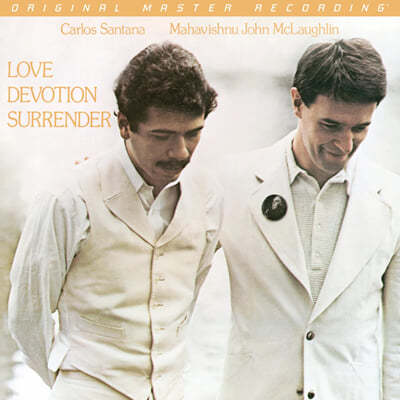 Carlos Santana / John McLaughlin — Love Devotion Surrender 앨범 커버