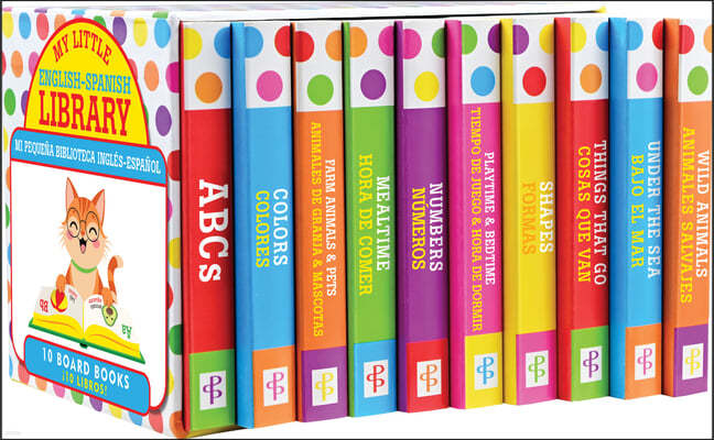 My Little Library of Bilingual Board Books - (Set of 10 English-Spanish Board Books)