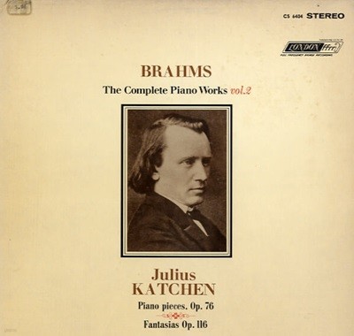 [수입][LP] Brahms Piano pieces Op.76 & Fantasias Op.116 - Julius Katchen