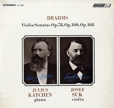 [수입][LP] Brahms Vioiln Sonatas Op.100 / 78 /108 - Julius Katchen / Josef Suk