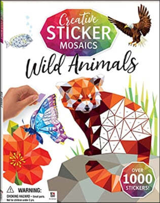 Creative Sticker Mosaics: Wild Animals