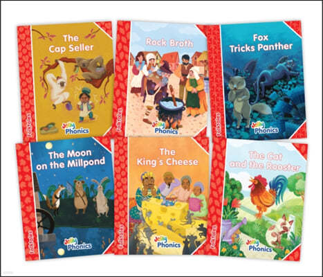 Jolly Phonics Folktales Red Readers (Level 1) Complete Set (1-6)