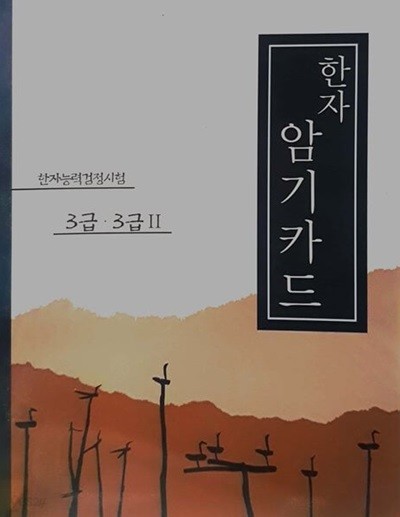 한자 암기 카드 - 한자능력검정시험 3급. 3급 2 / 본책 없음