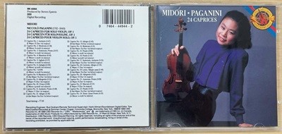 (수입CD) Paganini : 24 caprices / midori / CBS / 상태 : 상 (설명과 사진 참고)