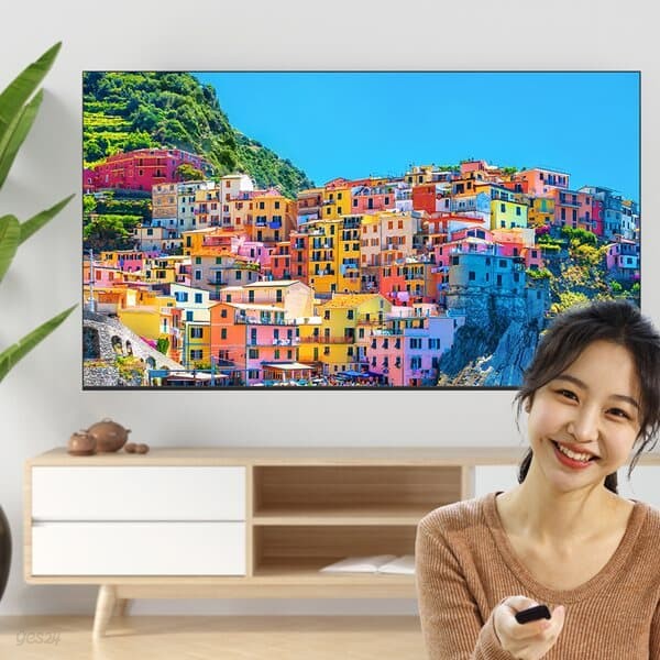 [에코비전] 4K UHD 광시야각 고화질 벽걸이 75형 TV