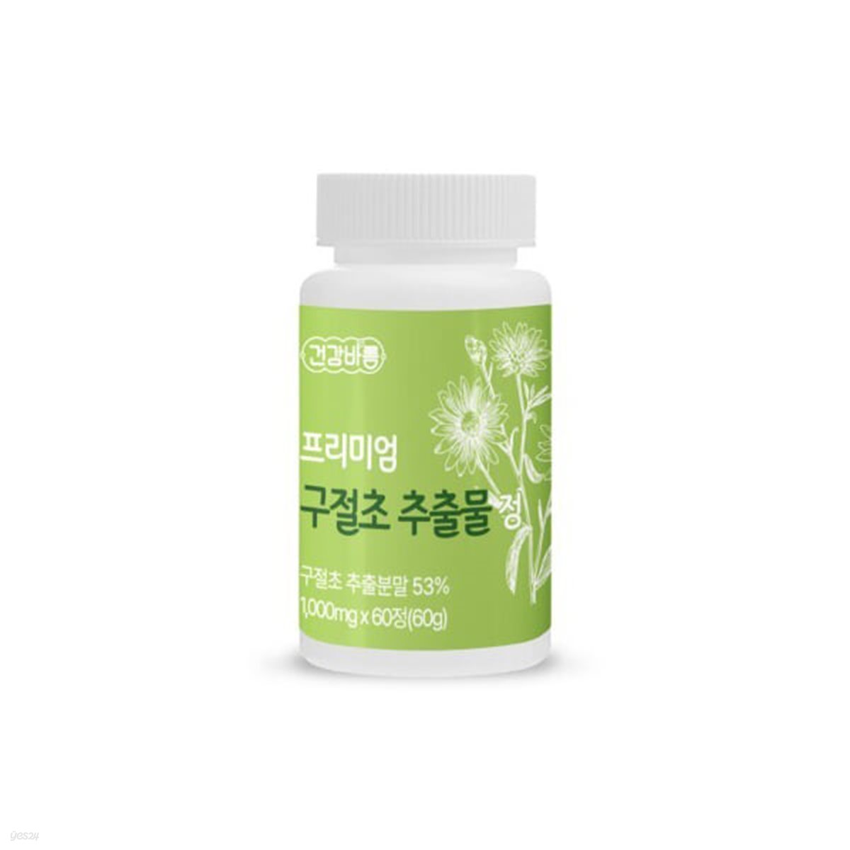 [건강바름] 프리미엄 구절초 추출물 정 1000mg x 60정