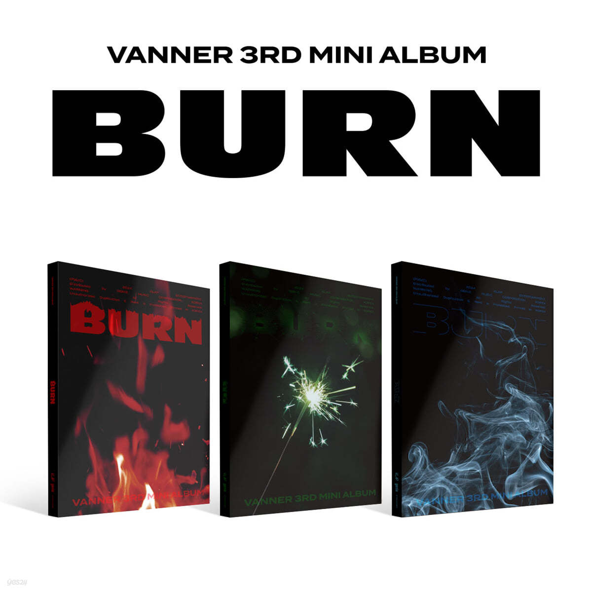 VANNER (배너) - 미니앨범 3집 : BURN [3종 SET]