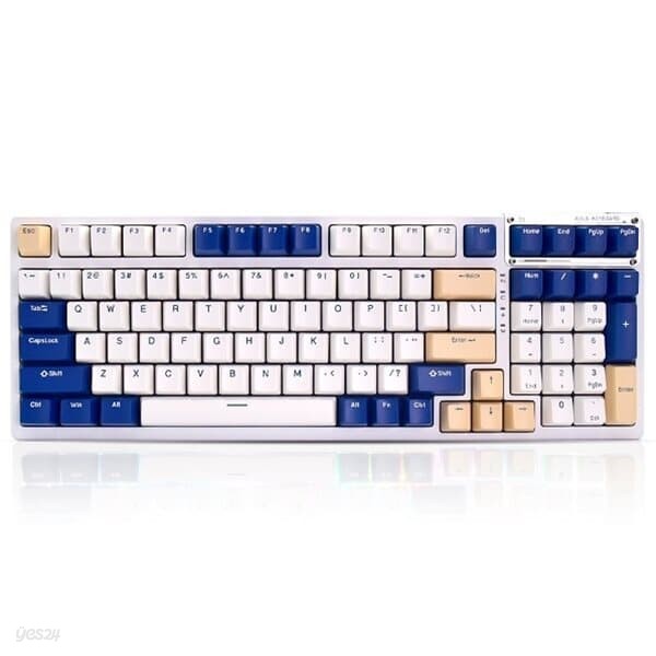 AULA F98 PBT RGB 풀윤활 유무선 B,W,P (회목축)