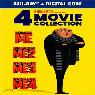 Despicable Me: 4-Movie Collection (슈퍼배드: 4 무비 컬렉션)(한글무자막)(Blu-ray)