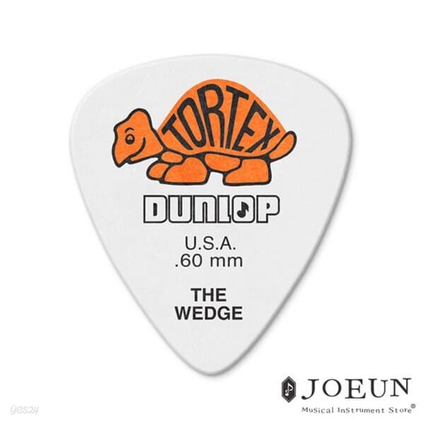 [던롭] 기타피크 Tortex wedge 0.6mm 424R.60 톨텍스 웨지