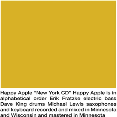 Happy Apple - New York (CD)