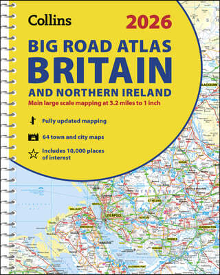 2026 Collins Big Road Atlas Britain and Northern Ireland