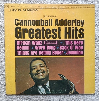 [LP] 수입원반 CANNONBALL ADDERLEY RLP-9416