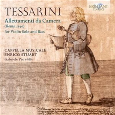 ׻縮: ˷ŸƼ  ī޶ (Tessarini: Allettamenti da Camera for Violin Solo & Bass)(CD) - Gabriele Pro