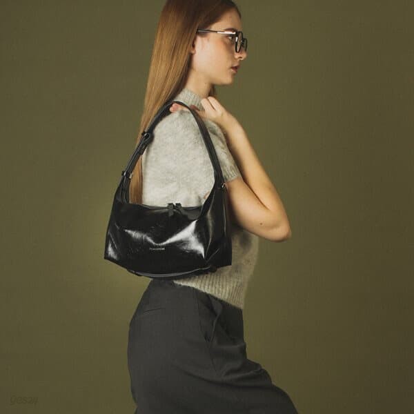 3way belted mini hobo bag _ Black