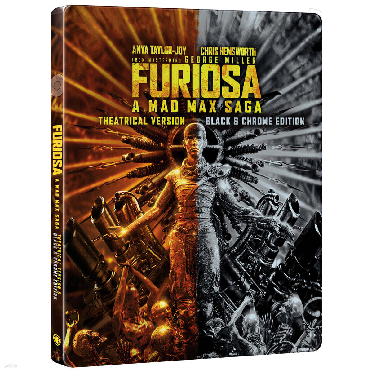 퓨리오사 : 매드맥스 사가 (2Disc, 4K UHD+BD 블랙&크롬 에디션 스틸북 한정수량) : 블루레이