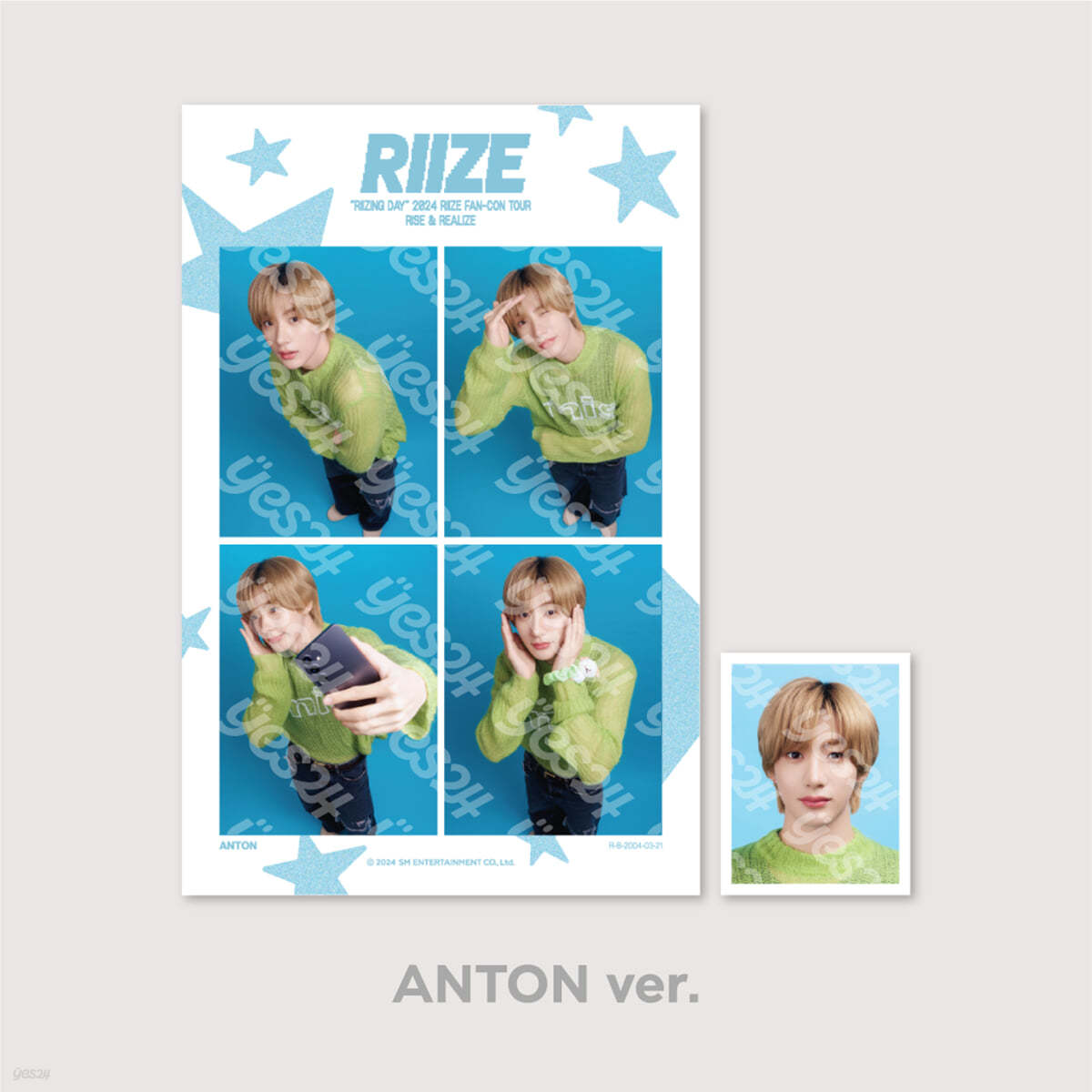 [2024 RIIZE FANCON 'RIIZING DAY FINALE' 2nd MD] 4 CUT + ID PHOTO SET [앤톤 ver.]