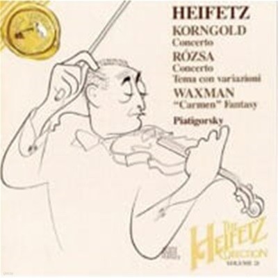 Jascha Heifetz / 코른골트, 로자 : 바이올린 협주곡, 왁스만 : 카르멘 환상곡 (수입/09026617522)