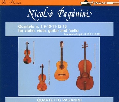 파가니니 콰르텟 - Quartetto Paganini - Paganini Quartets N.1-9-10-11-12-13 For Violin.. 2Cds [이태리발매]