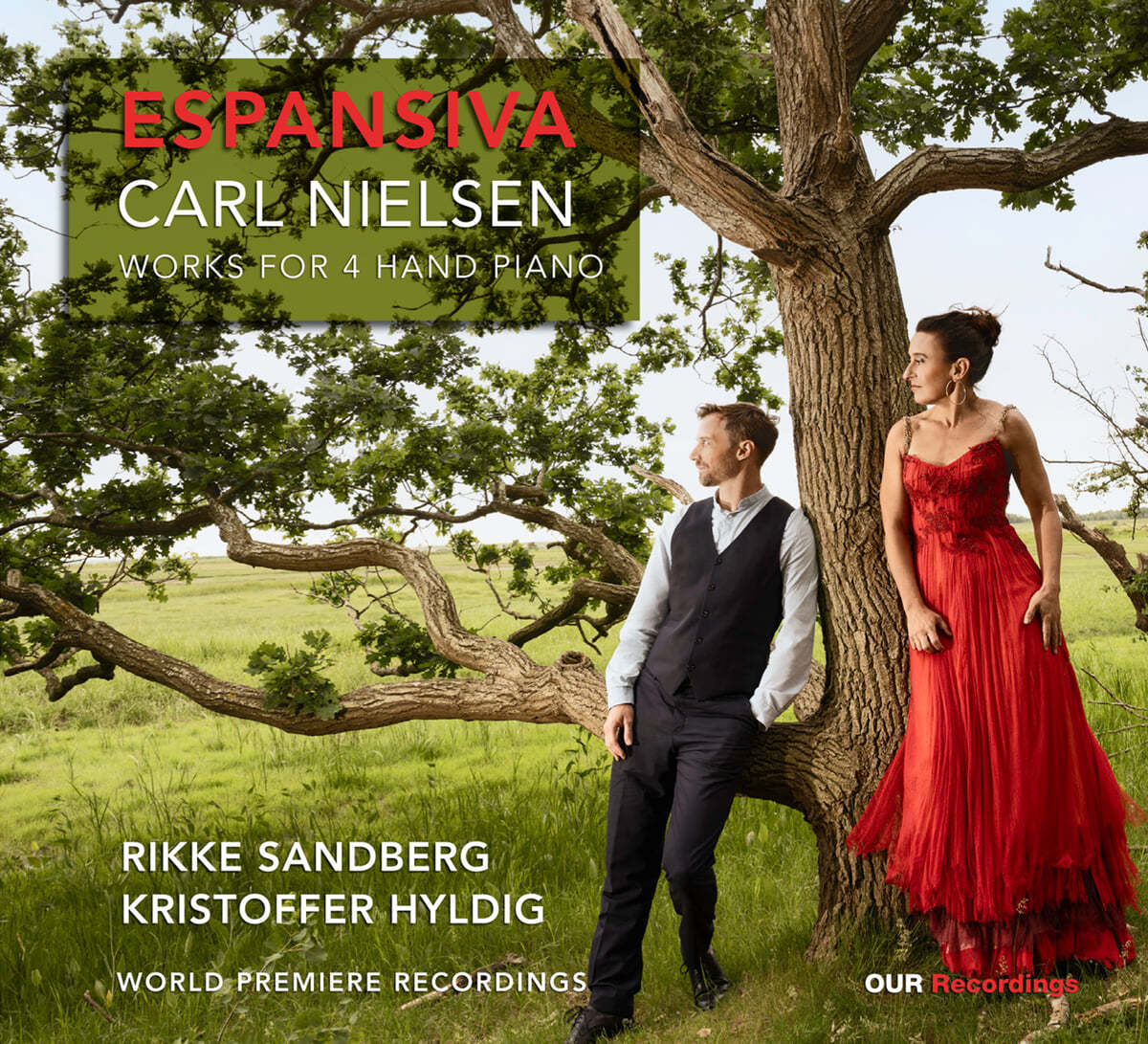 Rikke Sandberg / Kristoffer Hyldig 닐센: 네 손을 위한 피아노 작품집 (Nielsen: Espansiva) [LP]