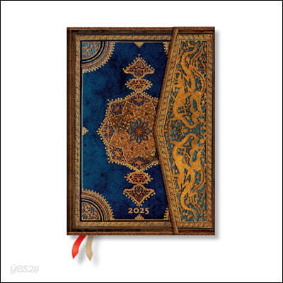 Agenda 12 Mois 2025 Safavide Indigo Grand - Reliure Smyth - Format Vertical
