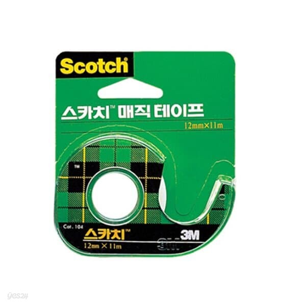 문구도매 3M 스카치 매직테이프 104A 12mm x11m