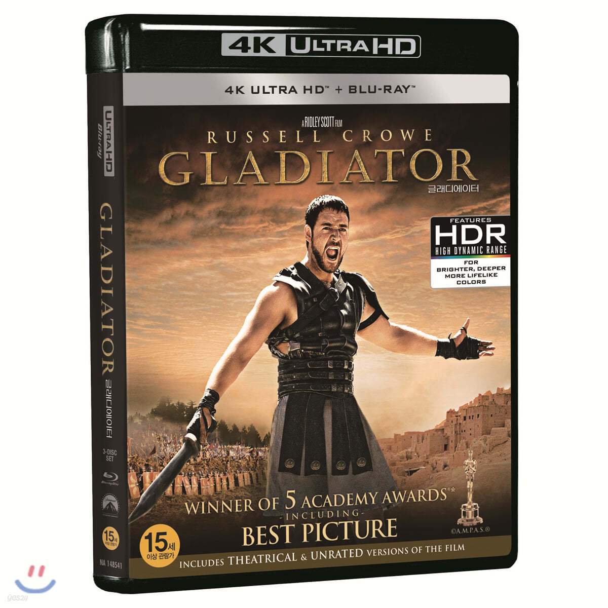 글래디에이터 (3Disc 4K UHD 일반) : 블루레이