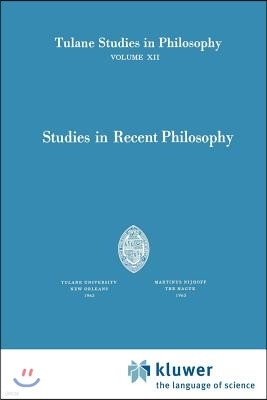 Studies in Recent Philosophy
