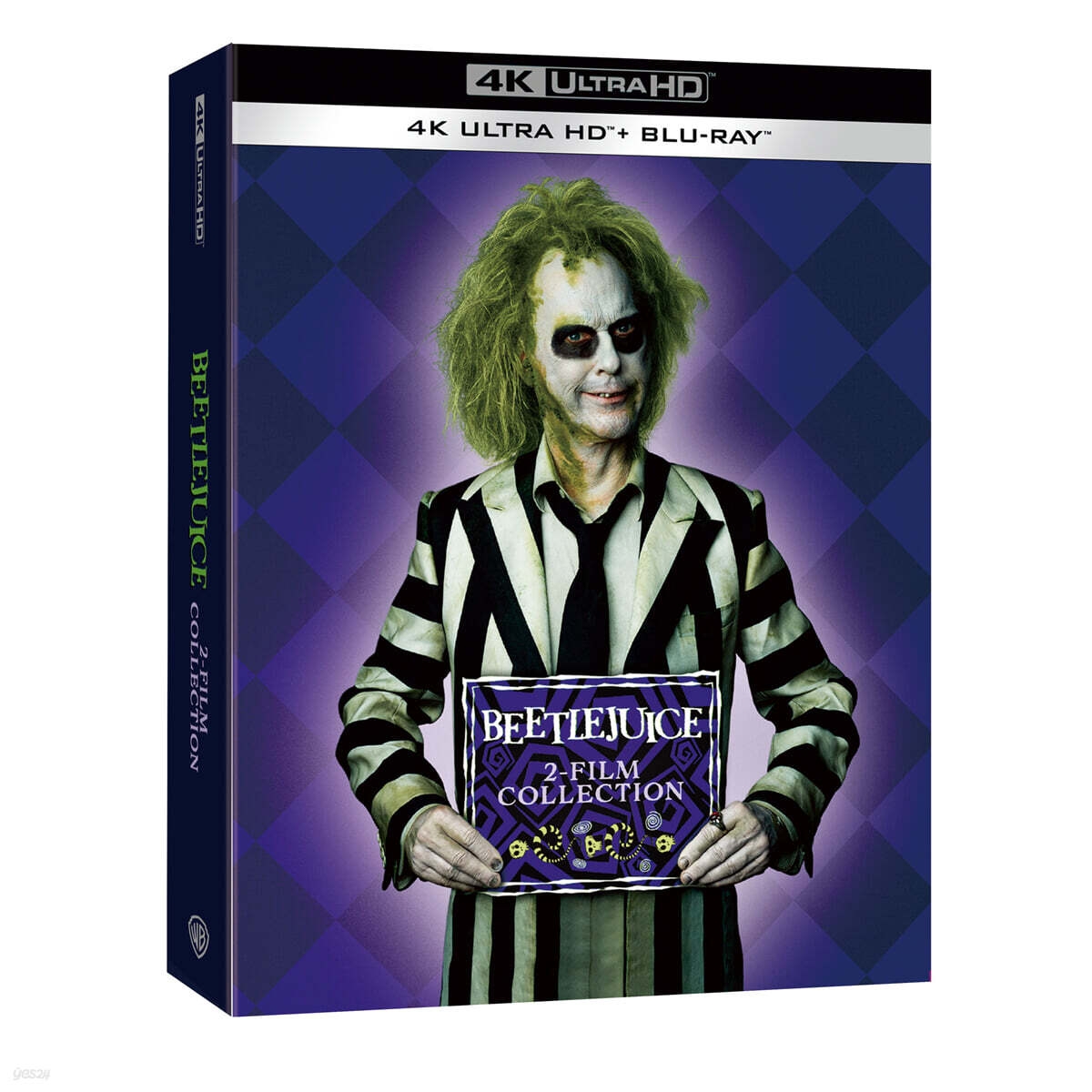 비틀쥬스 2-Film 콜렉션 (4Disc, 4K UHD 슬립케이스 포함) : 블루레이
