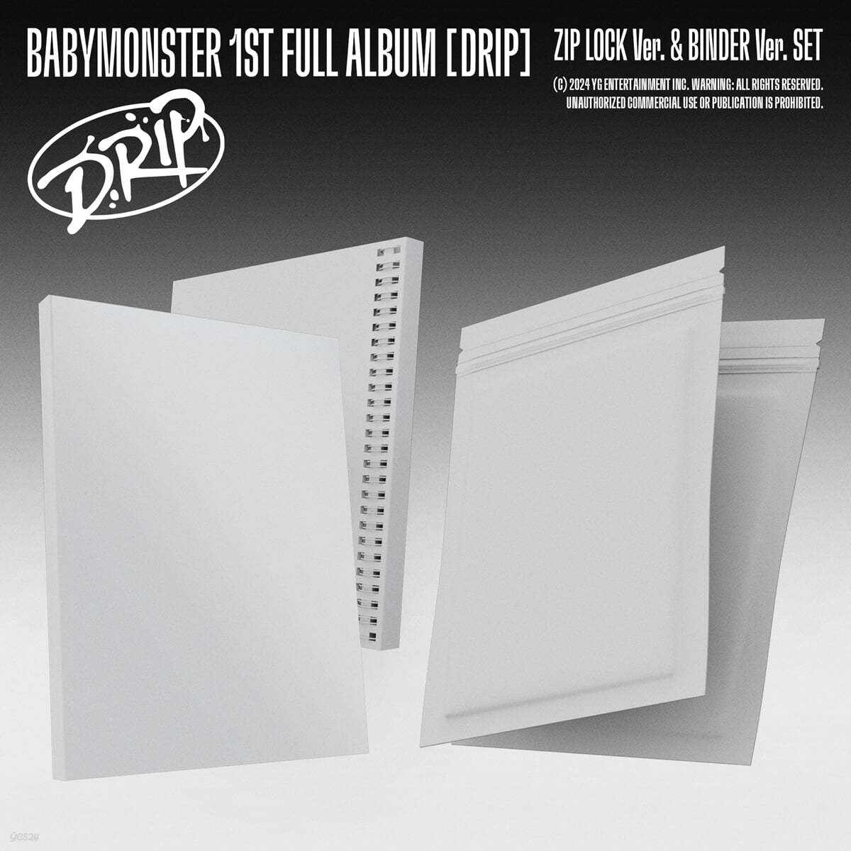 베이비몬스터 (BABYMONSTER) - 1st FULL ALBUM [DRIP][ZIP LOCK + BINDER Ver. 2종 SET]