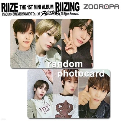 [새상품/J 포토카드] RIIZE 라이즈 RIIZING (정품/팬플리)