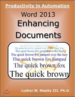 Word 2013: Enhancing Documents