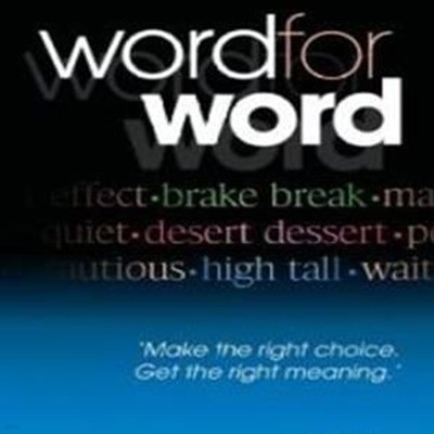 Word For Word: Make The Right Choice, Get The Right Meaning